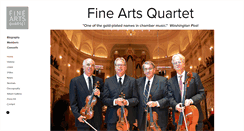 Desktop Screenshot of fineartsquartet.com