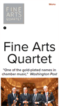 Mobile Screenshot of fineartsquartet.com