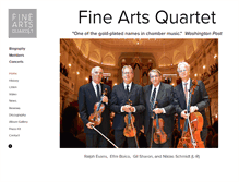 Tablet Screenshot of fineartsquartet.com